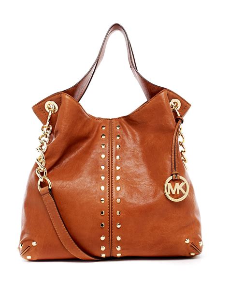 michael michael kors uptown astor large shoulder bags brown|Michael Kors leather shoulder bag.